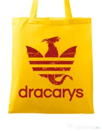 Sacosa din panza Dracarys Galben