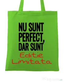 Sacosa din panza Editie limitata Verde mar