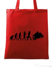 Sacosa din panza Evolution - motorcycle Rosu