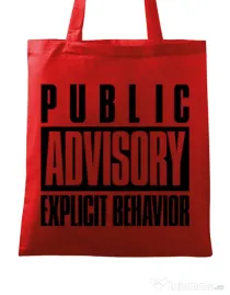 Sacosa din panza Explicit behavior Rosu