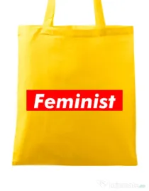 Sacosa din panza Feminist Galben