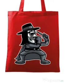 Sacosa din panza Fighting Vendetta Rosu