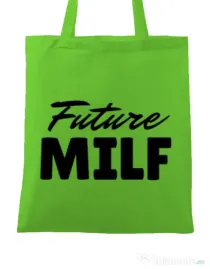 Sacosa din panza Future Milf Verde mar