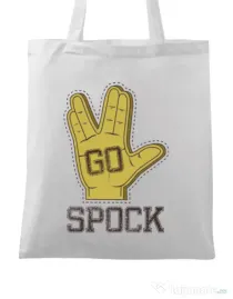 Sacosa din panza Go spock Alb