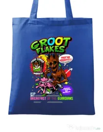 Sacosa din panza Groot flakes Albastru regal