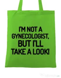 Sacosa din panza Gynecologist Verde mar