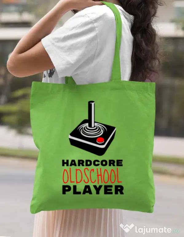 Sacosa din panza Hardcore player Verde mar