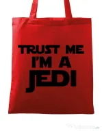 Sacosa din panza I am a jedi Rosu