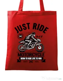 Sacosa din panza Just ride Rosu