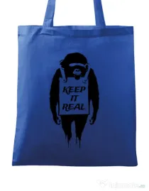 Sacosa din panza Keep it real Albastru regal