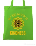 Sacosa din panza Kindness Verde mar