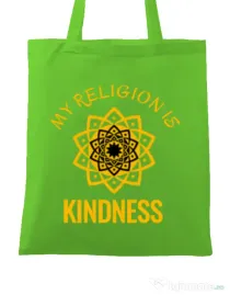 Sacosa din panza Kindness Verde mar