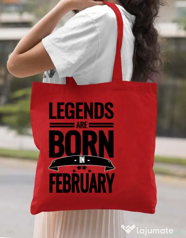 Sacosa din panza Legends Rosu