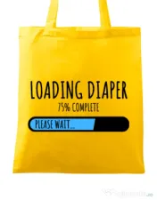 Sacosa din panza Loading diaper Galben 