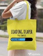 Sacosa din panza Loading diaper Galben 