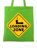 Sacosa din panza Loading zone Verde mar