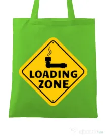 Sacosa din panza Loading zone Verde mar