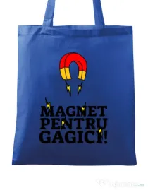 Sacosa din panza Magnet pentru gagici Albastru regal