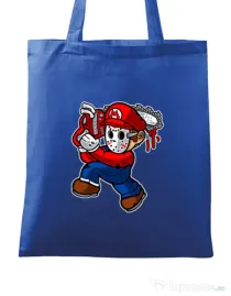 Sacosa din panza Mario Massacre Albastru regal