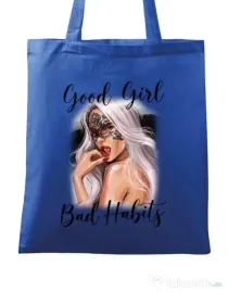 Sacosa din panza Mistress Albastru regal