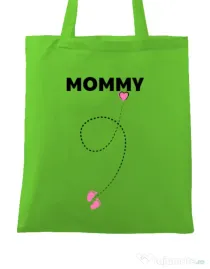 Sacosa din panza Mommy Verde mar