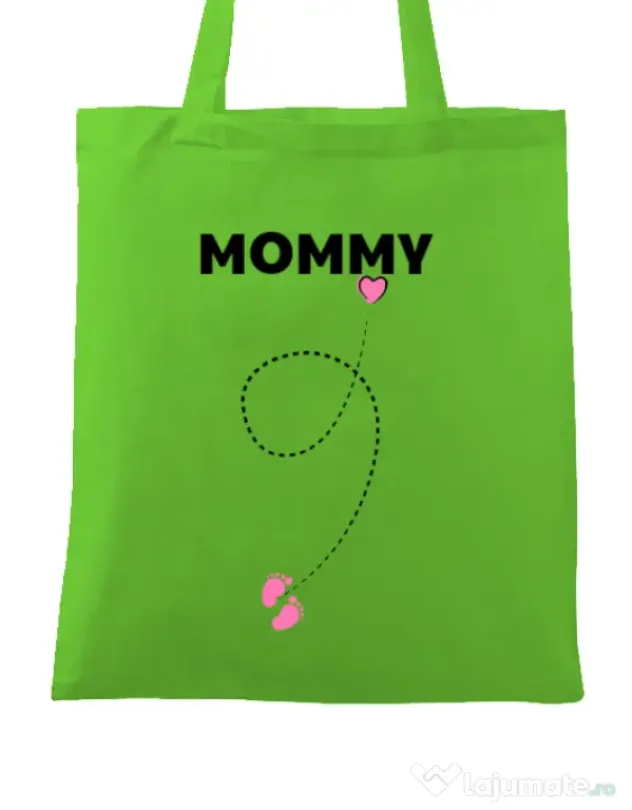 Sacosa din panza Mommy Verde mar