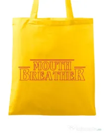 Sacosa din panza Mouth breather Galben