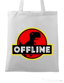 Sacosa din panza Offline Alb