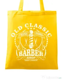 Sacosa din panza Old Classic Barber Galben