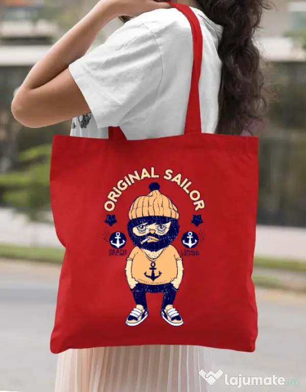 Sacosa din panza Original sailor Rosu