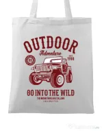 Sacosa din panza Outdoor Adventure Alb