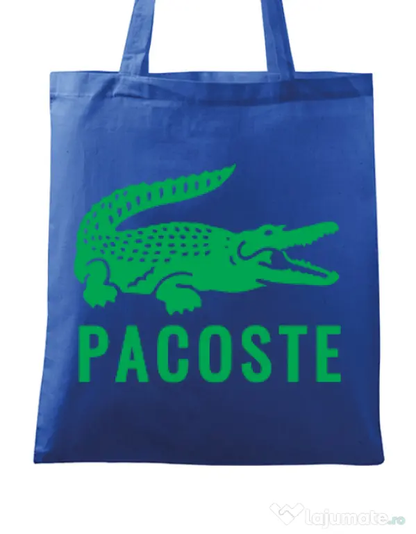 Sacosa din panza Pacoste Albastru regal