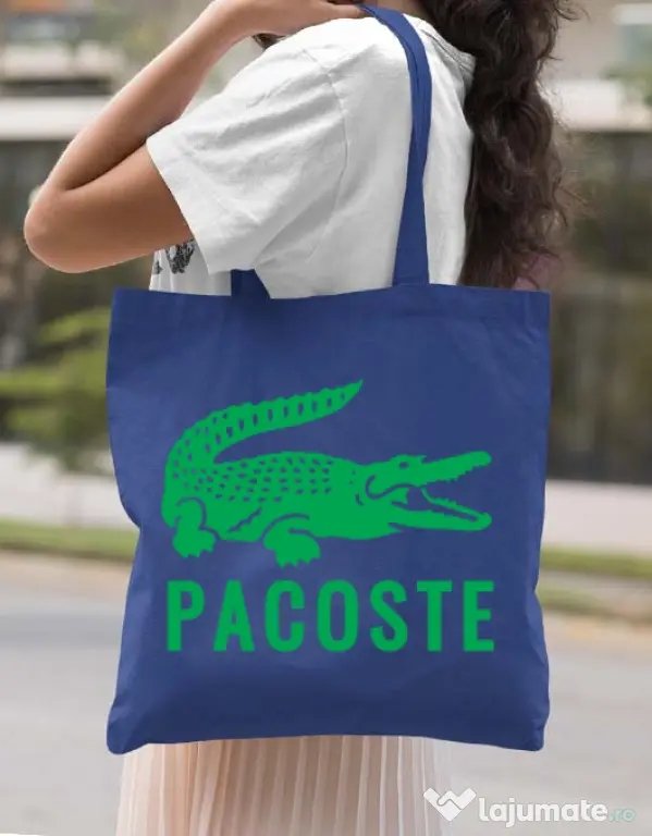 Sacosa din panza Pacoste Albastru regal