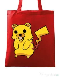 Sacosa din panza Pika Pika Rosu