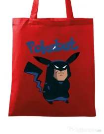 Sacosa din panza Pokebat Rosu
