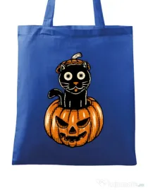 Sacosa din panza Pumpcat Albastru regal