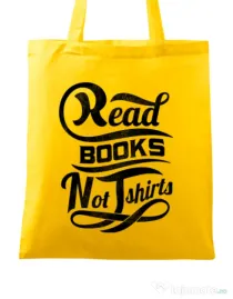 Sacosa din panza Read books Galben