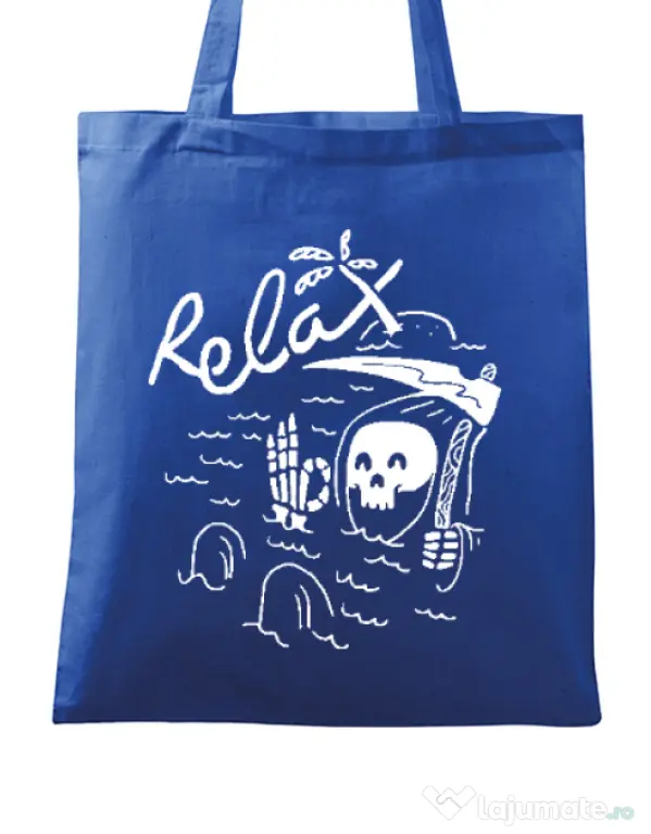 Sacosa din panza Relax Albastru regal