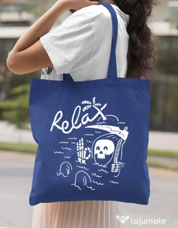 Sacosa din panza Relax Albastru regal