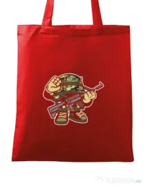 Sacosa din panza Soldier Rosu