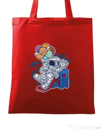 Sacosa din panza Space Slider Rosu