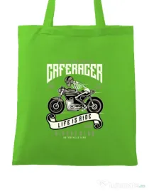 Sacosa din panza Speed of Caferacer Verde mar