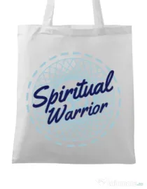 Sacosa din panza Spiritual warrior Alb