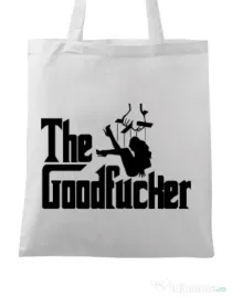 Sacosa din panza The goodfucker Alb