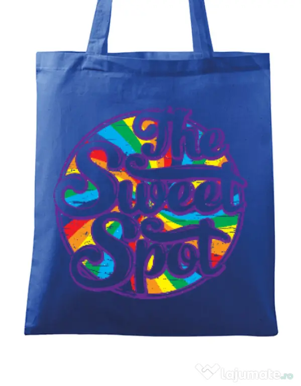 Sacosa din panza The sweet spot Albastru regal