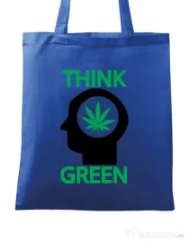 Sacosa din panza Think green Albastru regal