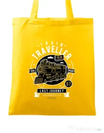 Sacosa din panza Train Traveller Galben