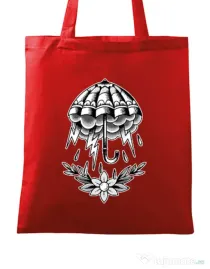 Sacosa din panza Umbrella Tattoo Rosu