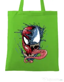 Sacosa din panza Venom vs Spiderman Verde mar