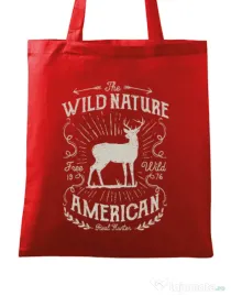 Sacosa din panza Wild Nature Rosu